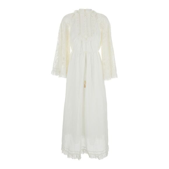 Zimmermann | Dresses | Zimmermann Ascension Lace Yoke Midi Dress | Poshmark